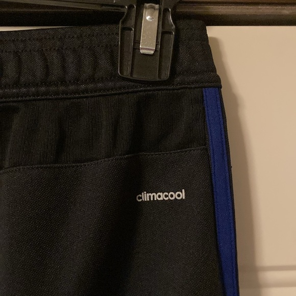 Small Adidas Climacool Black and Blue Athletic Pants with Pockets - Picture 10 of 15